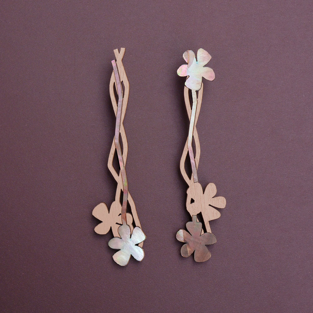 Blumengeflecht, rosé